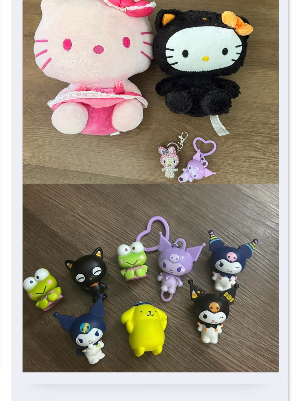 Sanrio Plushes and Character Keychain Bundle